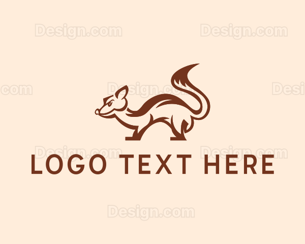 Squirrel Woodland Animal Logo