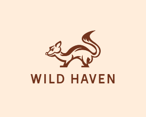 Squirrel Woodland Animal  logo design