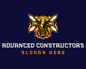  Insect Wasp Hornet logo design