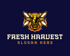  Insect Wasp Hornet logo design