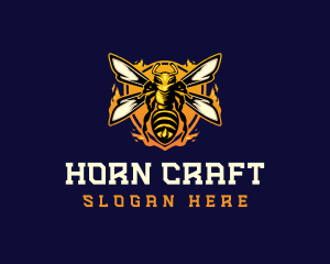  Insect Wasp Hornet logo design