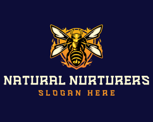  Insect Wasp Hornet logo design