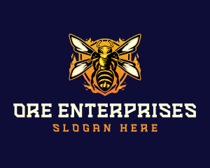  Insect Wasp Hornet logo design