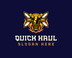  Insect Wasp Hornet logo design