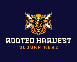  Insect Wasp Hornet logo design