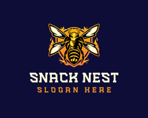  Insect Wasp Hornet logo design