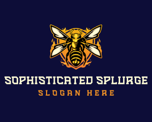  Insect Wasp Hornet logo design