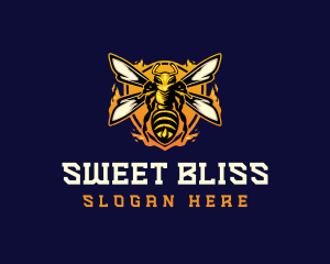  Insect Wasp Hornet logo design