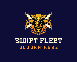  Insect Wasp Hornet logo design