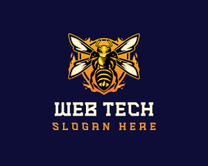  Insect Wasp Hornet logo design