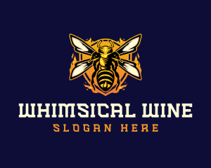  Insect Wasp Hornet logo design