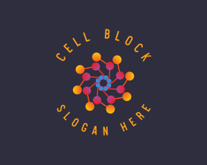 Viral Atom Science logo design