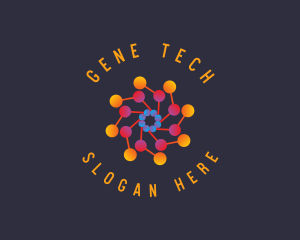 Viral Atom Science logo design