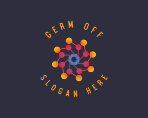 Viral Atom Science logo design