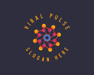 Viral Atom Science logo design