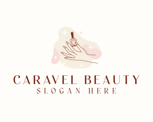 Beauty Hand Nail Polish logo design