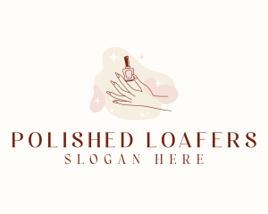 Beauty Hand Nail Polish logo design