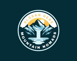 Montana Glacier Mountain Park logo design