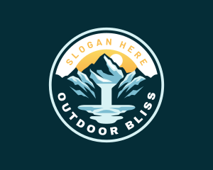 Montana Glacier Mountain Park logo design