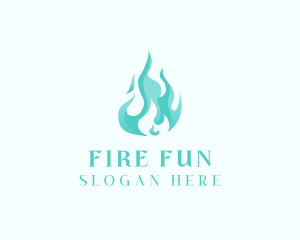 Blue Fire Flame Fuel  logo