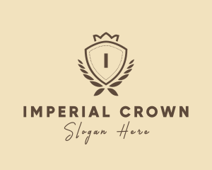 Crown Shield Badge logo design