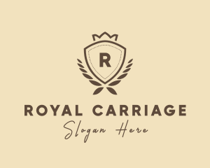 Crown Shield Badge logo design