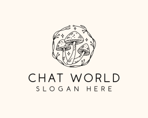 Magical Mushroom Garden logo design