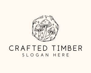 Magical Mushroom Garden logo design