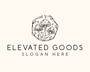 Magical Mushroom Garden logo design