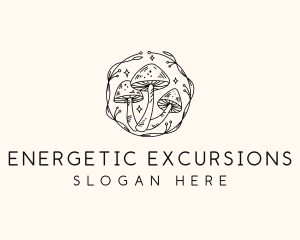 Magical Mushroom Garden logo design