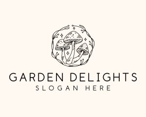 Magical Mushroom Garden logo design