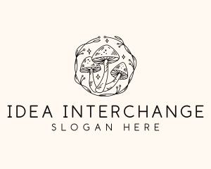 Magical Mushroom Garden logo design