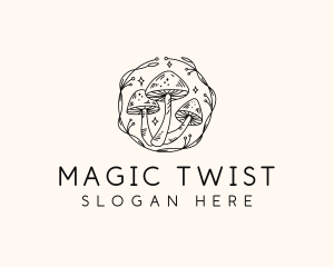 Magical Mushroom Garden logo design