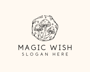 Magical Mushroom Garden logo design