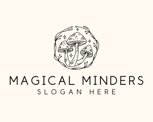 Magical Mushroom Garden logo design