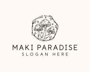 Magical Mushroom Garden logo design