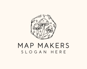 Magical Mushroom Garden logo design