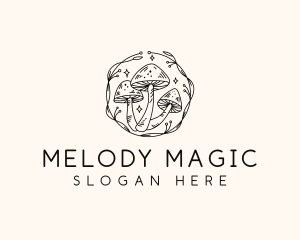 Magical Mushroom Garden logo design