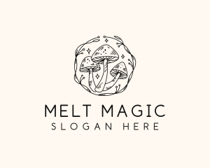 Magical Mushroom Garden logo design