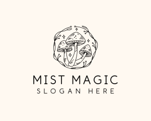 Magical Mushroom Garden logo design