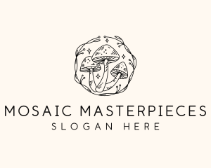 Magical Mushroom Garden logo design