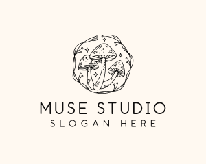 Magical Mushroom Garden logo design