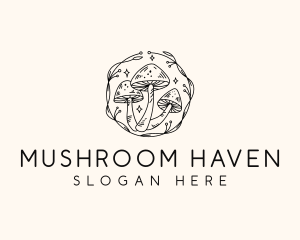 Magical Mushroom Garden logo design