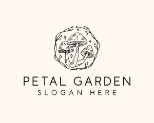 Magical Mushroom Garden logo design