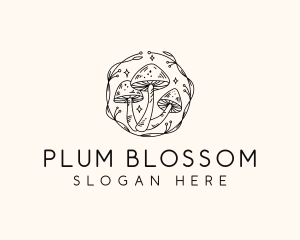 Magical Mushroom Garden logo design