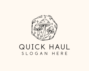 Magical Mushroom Garden logo design