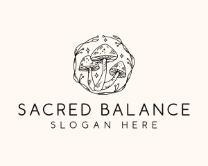 Magical Mushroom Garden logo design