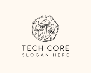 Magical Mushroom Garden logo design