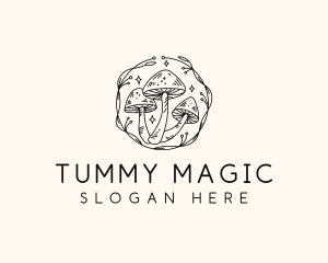 Magical Mushroom Garden logo design