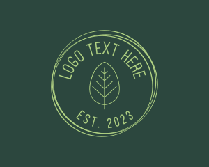 Eco Vegan Leaf logo